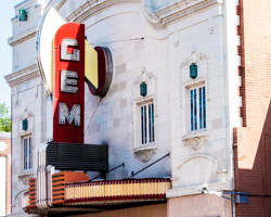 Both the movie theater and its sign are nostalgic gems.